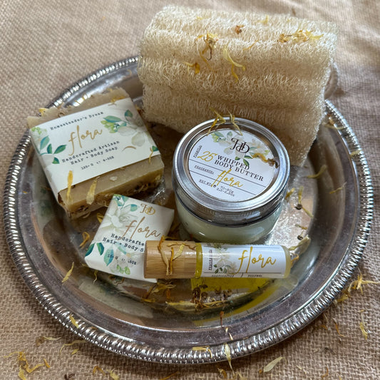 Jasmine Flora Natural Bath & Body Gift Set