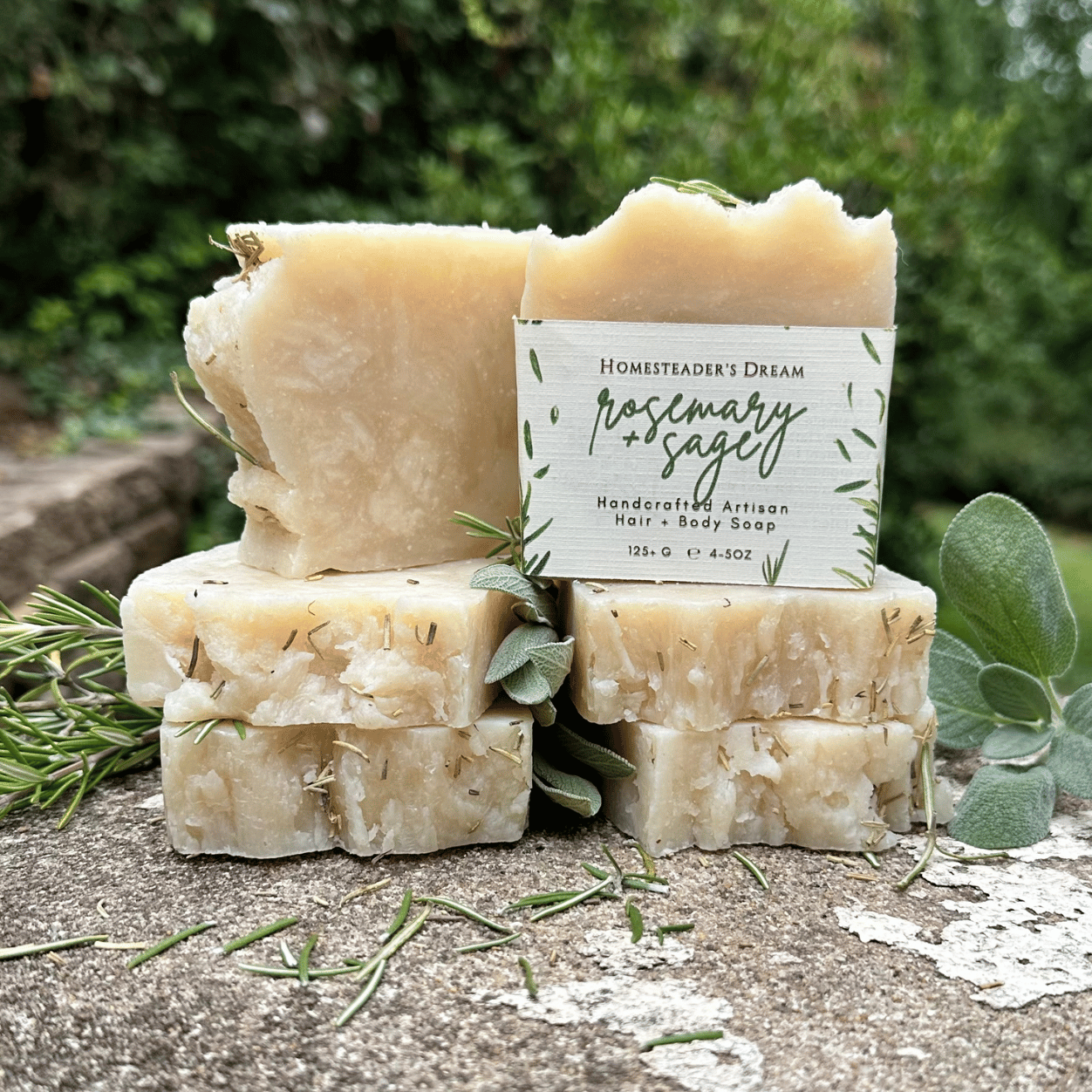 Rosemary + Sage Shea Soap