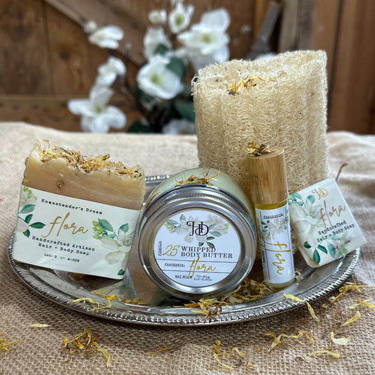 Jasmine Flora Natural Bath & Body Gift Set