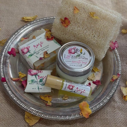 Romantic Rose Natural Bath & Body Gift Set
