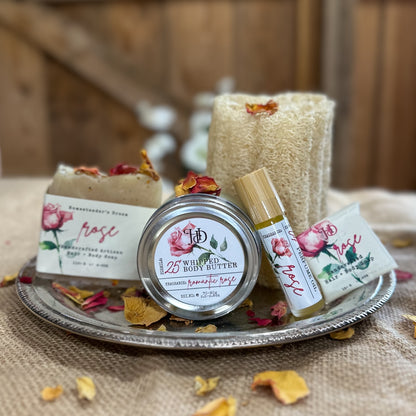 Romantic Rose Natural Bath & Body Gift Set