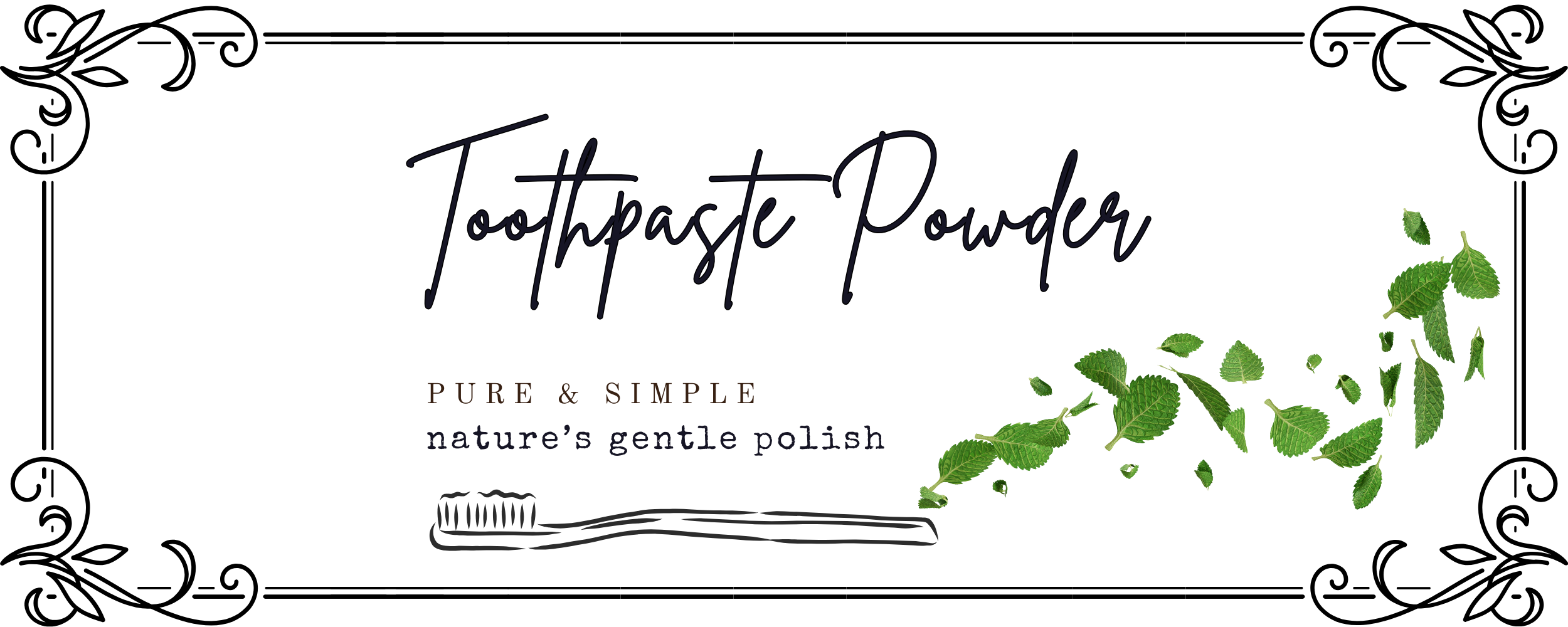 toothpaste powder banner