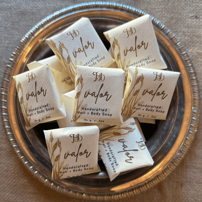 silver bowl of valor guest soaps
